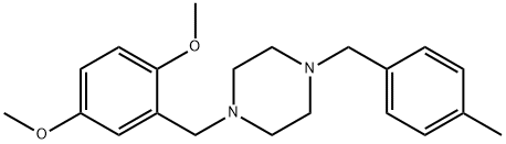 1-(2,5-dimethoxybenzyl)-4-(4-methylbenzyl)piperazine 구조식 이미지