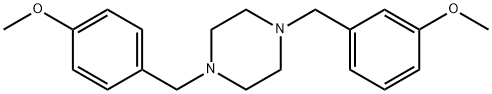 1-(3-methoxybenzyl)-4-(4-methoxybenzyl)piperazine 구조식 이미지