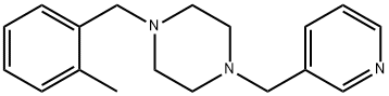 1-(2-methylbenzyl)-4-(3-pyridinylmethyl)piperazine 구조식 이미지