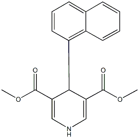 dimethyl 4-(1-naphthyl)-1,4-dihydropyridine-3,5-dicarboxylate Structure