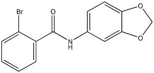 N-(1,3-benzodioxol-5-yl)-2-bromobenzamide 구조식 이미지