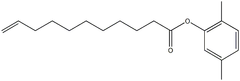 2,5-dimethylphenyl 10-undecenoate 구조식 이미지