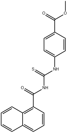 methyl 4-{[(1-naphthoylamino)carbothioyl]amino}benzoate 구조식 이미지
