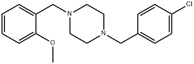 1-(4-chlorobenzyl)-4-(2-methoxybenzyl)piperazine Structure