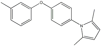4-(2,5-dimethyl-1H-pyrrol-1-yl)phenyl 3-methylphenyl ether Structure