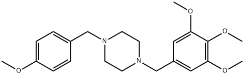 1-(4-methoxybenzyl)-4-(3,4,5-trimethoxybenzyl)piperazine 구조식 이미지