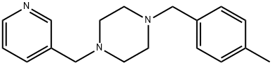 1-(4-methylbenzyl)-4-(3-pyridinylmethyl)piperazine Structure