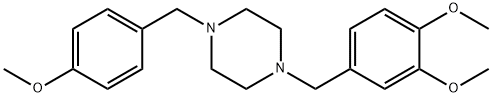 1-(3,4-dimethoxybenzyl)-4-(4-methoxybenzyl)piperazine 구조식 이미지