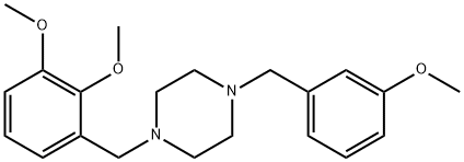 1-(2,3-dimethoxybenzyl)-4-(3-methoxybenzyl)piperazine Structure