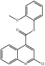 2-methoxyphenyl 2-chloro-4-quinolinecarboxylate Structure
