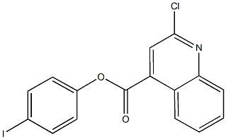 4-iodophenyl 2-chloro-4-quinolinecarboxylate Structure