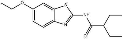 N-(6-ethoxy-1,3-benzothiazol-2-yl)-2-ethylbutanamide 구조식 이미지