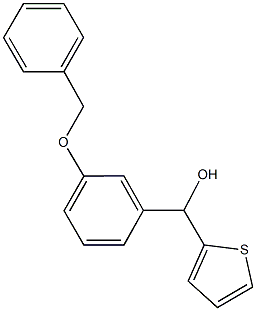 [3-(benzyloxy)phenyl](2-thienyl)methanol Structure