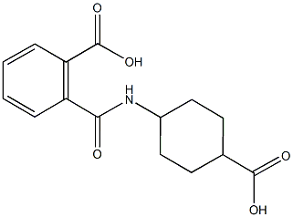 2-{[(4-carboxycyclohexyl)amino]carbonyl}benzoic acid 구조식 이미지