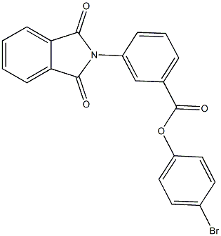 4-bromophenyl 3-(1,3-dioxo-1,3-dihydro-2H-isoindol-2-yl)benzoate 구조식 이미지