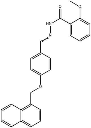 2-methoxy-N'-[4-(1-naphthylmethoxy)benzylidene]benzohydrazide 구조식 이미지