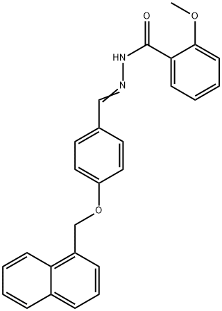 2-methoxy-N'-[4-(1-naphthylmethoxy)benzylidene]benzohydrazide Structure