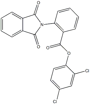 2,4-dichlorophenyl 2-(1,3-dioxo-1,3-dihydro-2H-isoindol-2-yl)benzoate 구조식 이미지