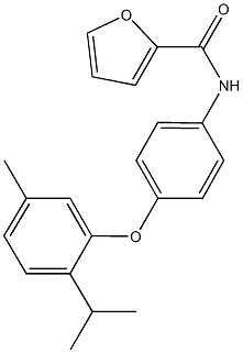 N-[4-(2-isopropyl-5-methylphenoxy)phenyl]-2-furamide Structure