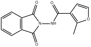 N-(1,3-dioxo-1,3-dihydro-2H-isoindol-2-yl)-2-methylfuran-3-carboxamide 구조식 이미지