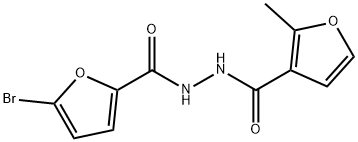 5-bromo-N'-(2-methyl-3-furoyl)-2-furohydrazide Structure