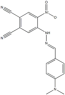 4-{2-[4-(dimethylamino)benzylidene]hydrazino}-5-nitrophthalonitrile Structure