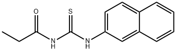 N-(2-naphthyl)-N'-propionylthiourea Structure