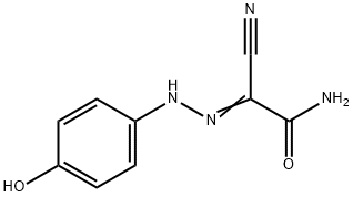 2-cyano-2-[(4-hydroxyphenyl)hydrazono]acetamide 구조식 이미지