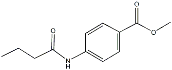 methyl 4-(butyrylamino)benzoate 구조식 이미지