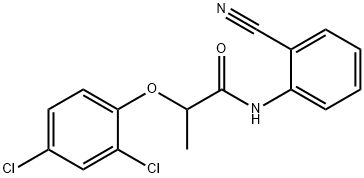 N-(2-cyanophenyl)-2-(2,4-dichlorophenoxy)propanamide 구조식 이미지