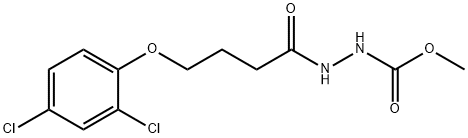 methyl 2-[4-(2,4-dichlorophenoxy)butanoyl]hydrazinecarboxylate 구조식 이미지