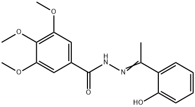 N'-[1-(2-hydroxyphenyl)ethylidene]-3,4,5-trimethoxybenzohydrazide 구조식 이미지