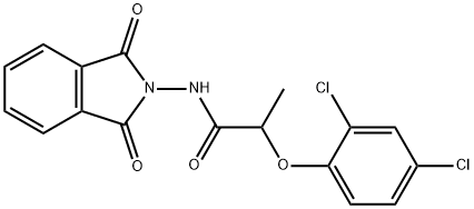 2-(2,4-dichlorophenoxy)-N-(1,3-dioxo-1,3-dihydro-2H-isoindol-2-yl)propanamide 구조식 이미지