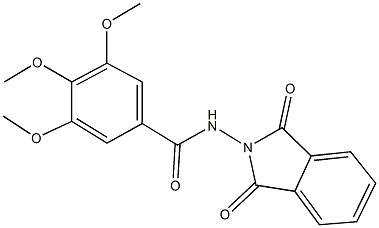 N-(1,3-dioxo-1,3-dihydro-2H-isoindol-2-yl)-3,4,5-trimethoxybenzamide 구조식 이미지