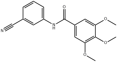 N-(3-cyanophenyl)-3,4,5-trimethoxybenzamide 구조식 이미지