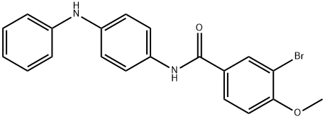 N-(4-anilinophenyl)-3-bromo-4-methoxybenzamide 구조식 이미지