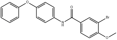 3-bromo-4-methoxy-N-(4-phenoxyphenyl)benzamide Structure