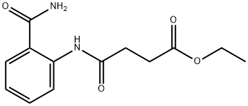 ethyl 4-[2-(aminocarbonyl)anilino]-4-oxobutanoate Structure