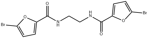 5-bromo-N-{2-[(5-bromo-2-furoyl)amino]ethyl}-2-furamide Structure