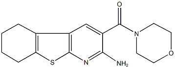3-(4-morpholinylcarbonyl)-5,6,7,8-tetrahydro[1]benzothieno[2,3-b]pyridin-2-amine Structure
