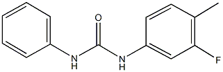 N-(3-fluoro-4-methylphenyl)-N'-phenylurea 구조식 이미지