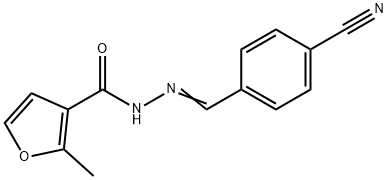 N'-(4-cyanobenzylidene)-2-methyl-3-furohydrazide Structure