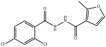 N'-(2,4-dichlorobenzoyl)-2-methyl-3-furohydrazide 구조식 이미지