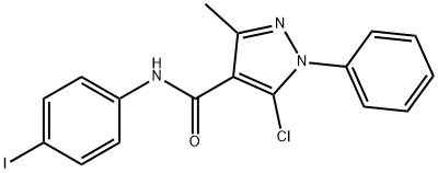 5-chloro-N-(4-iodophenyl)-3-methyl-1-phenyl-1H-pyrazole-4-carboxamide Structure