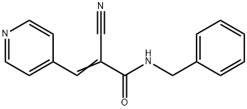 N-benzyl-2-cyano-3-(4-pyridinyl)acrylamide 구조식 이미지