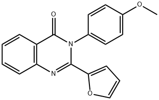 2-(2-furyl)-3-(4-methoxyphenyl)-4(3H)-quinazolinone 구조식 이미지