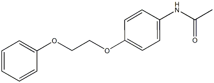 N-[4-(2-phenoxyethoxy)phenyl]acetamide Structure