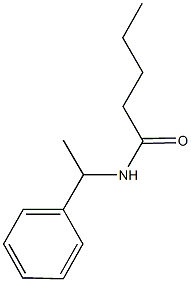 N-(1-phenylethyl)pentanamide 구조식 이미지