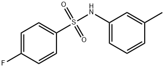 4-fluoro-N-(3-methylphenyl)benzenesulfonamide 구조식 이미지