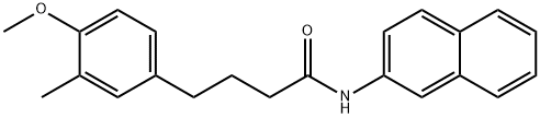 4-(4-methoxy-3-methylphenyl)-N-(2-naphthyl)butanamide 구조식 이미지